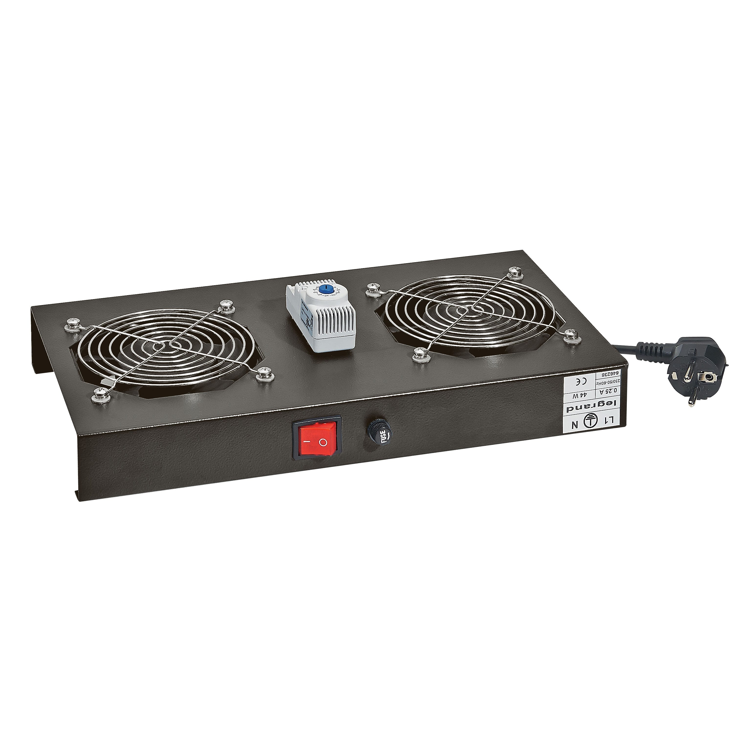 LG-646238-WEB-R.jpg Kit Ventilation Legrand Linkeo 2 Ventilateurs + Thermostat pour Coffret 19 Pouces
