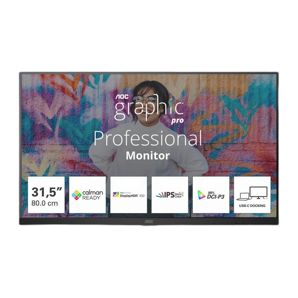 PqfHULfG.webp Écran AOC U32U3CV 32" 4K UHD Nano IPS — YouShop DZ