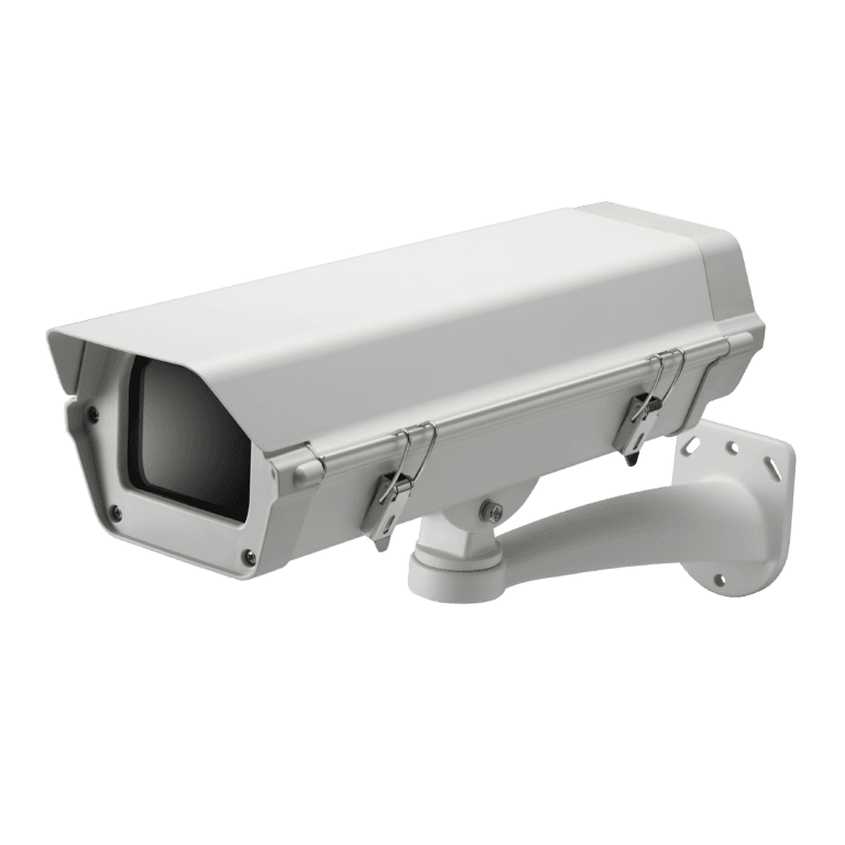 SHB-4200_FS-1.png Caisson Extérieur Wisenet SHB-4200H - Thermostaté et Ventilé IP66 24VAC