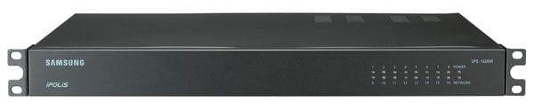 SPE-1600R_F.jpg Rack d'extension Wisenet SPE-1600RP | 4 slots pour encodeurs SPE-400B (jusqu'à 16 canaux IP)